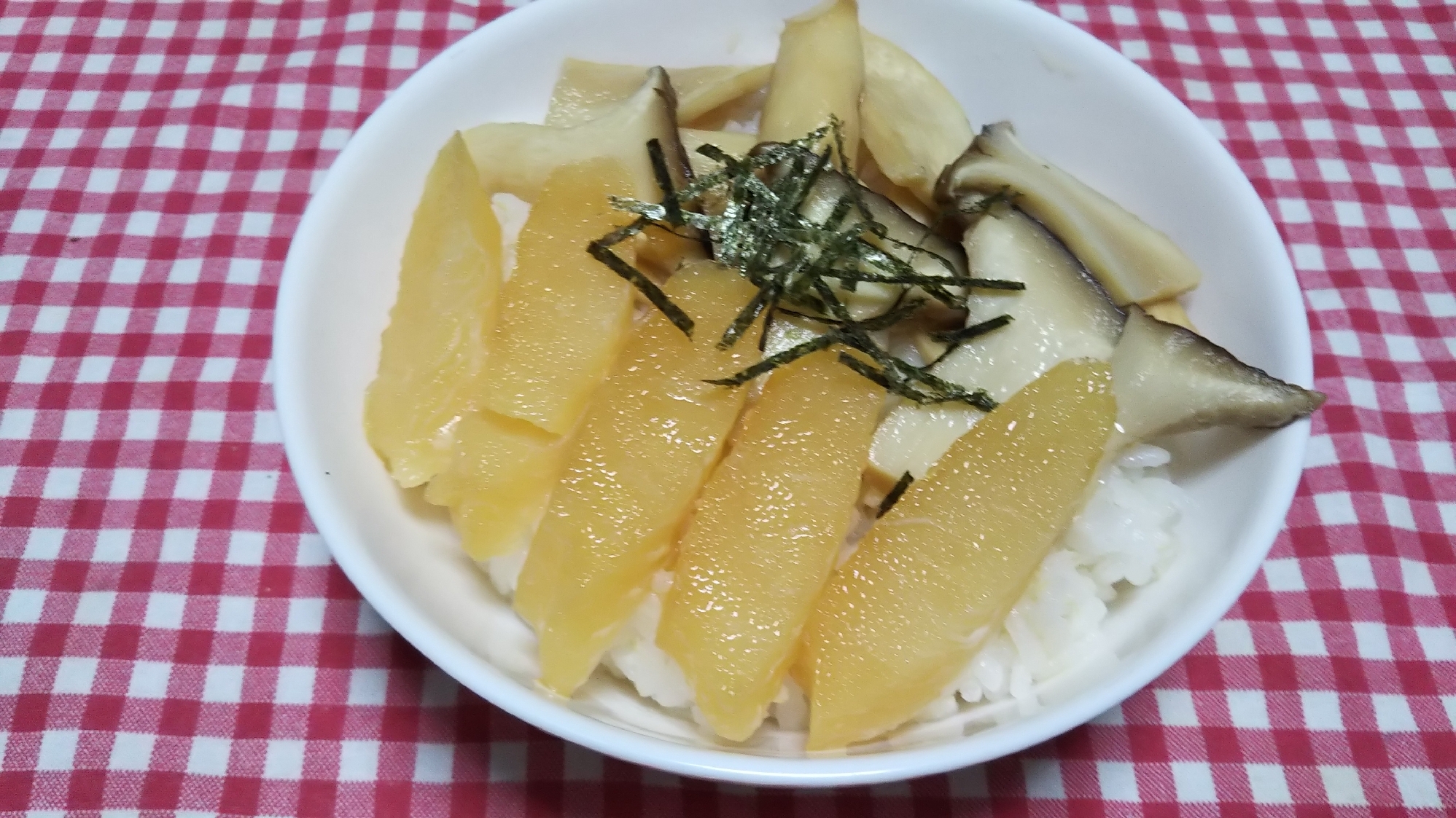 数の子とエリンギ甘辛煮の丼☆