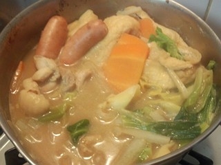 初めてのカレー鍋でしたが、スープが美味しくて大満足でした♪