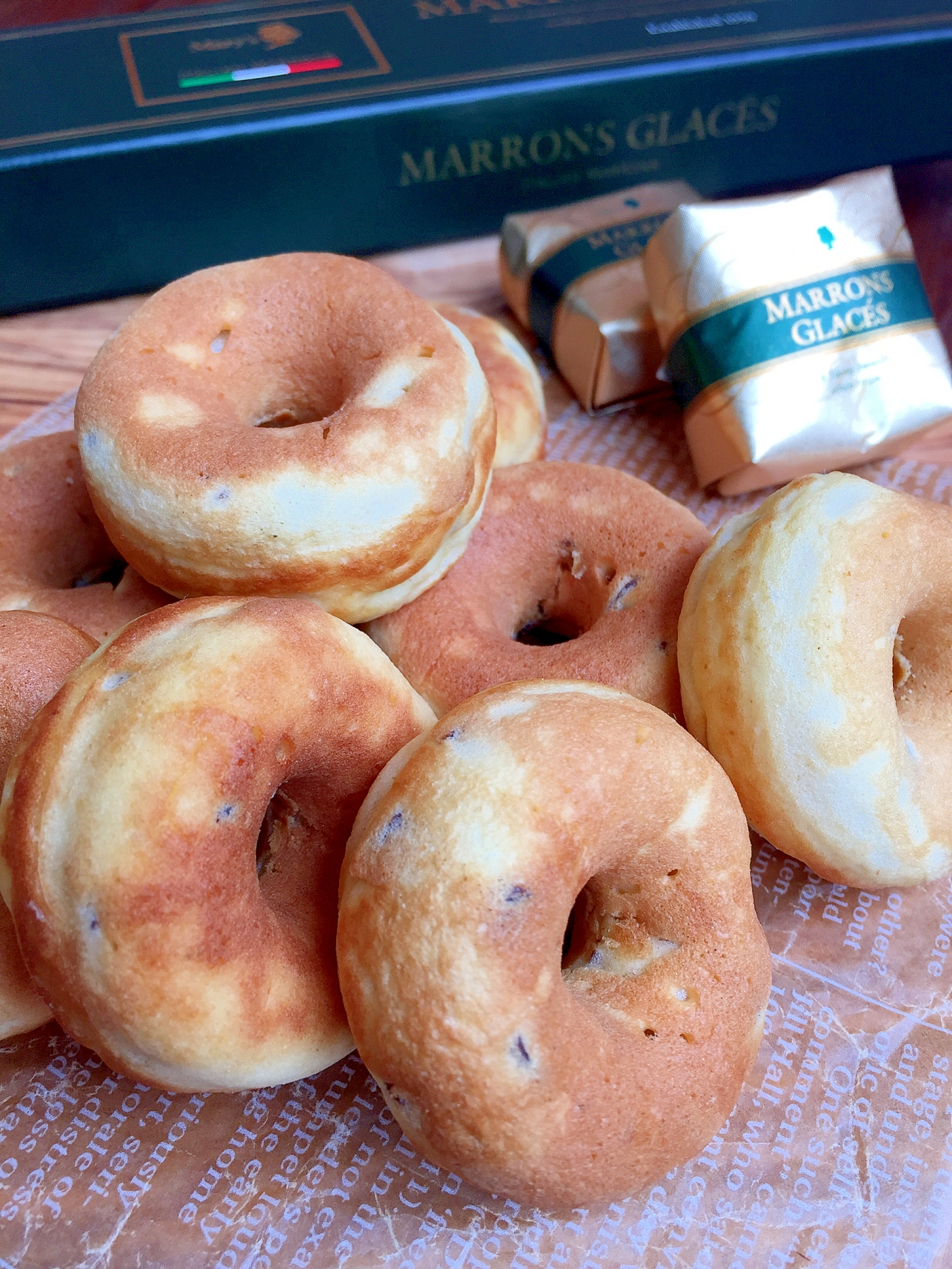 HMで簡単おやつ♪マロングラッセで贅沢ドーナツ