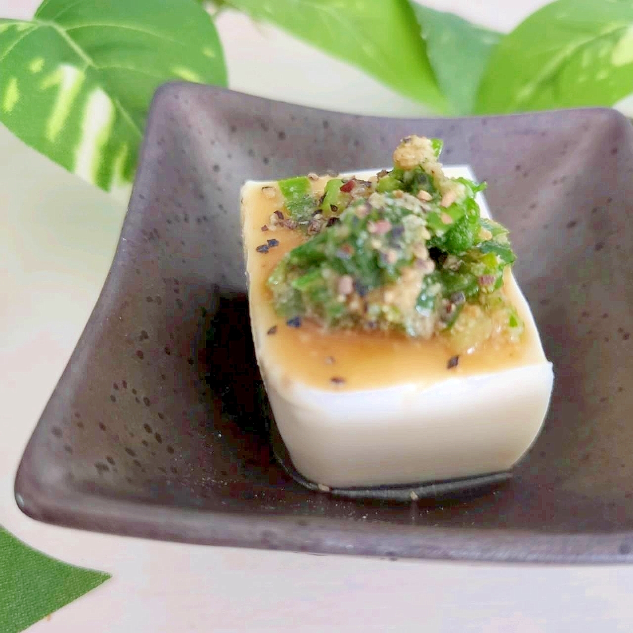 【減塩】ポン酢で食べる♪ごまネギ冷奴