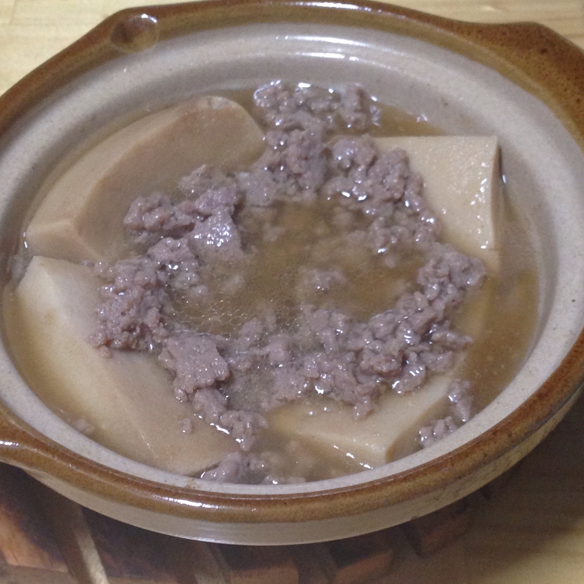 高野豆腐のひき肉あん煮♪