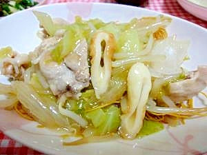 キャベツたっぷり皿うどん