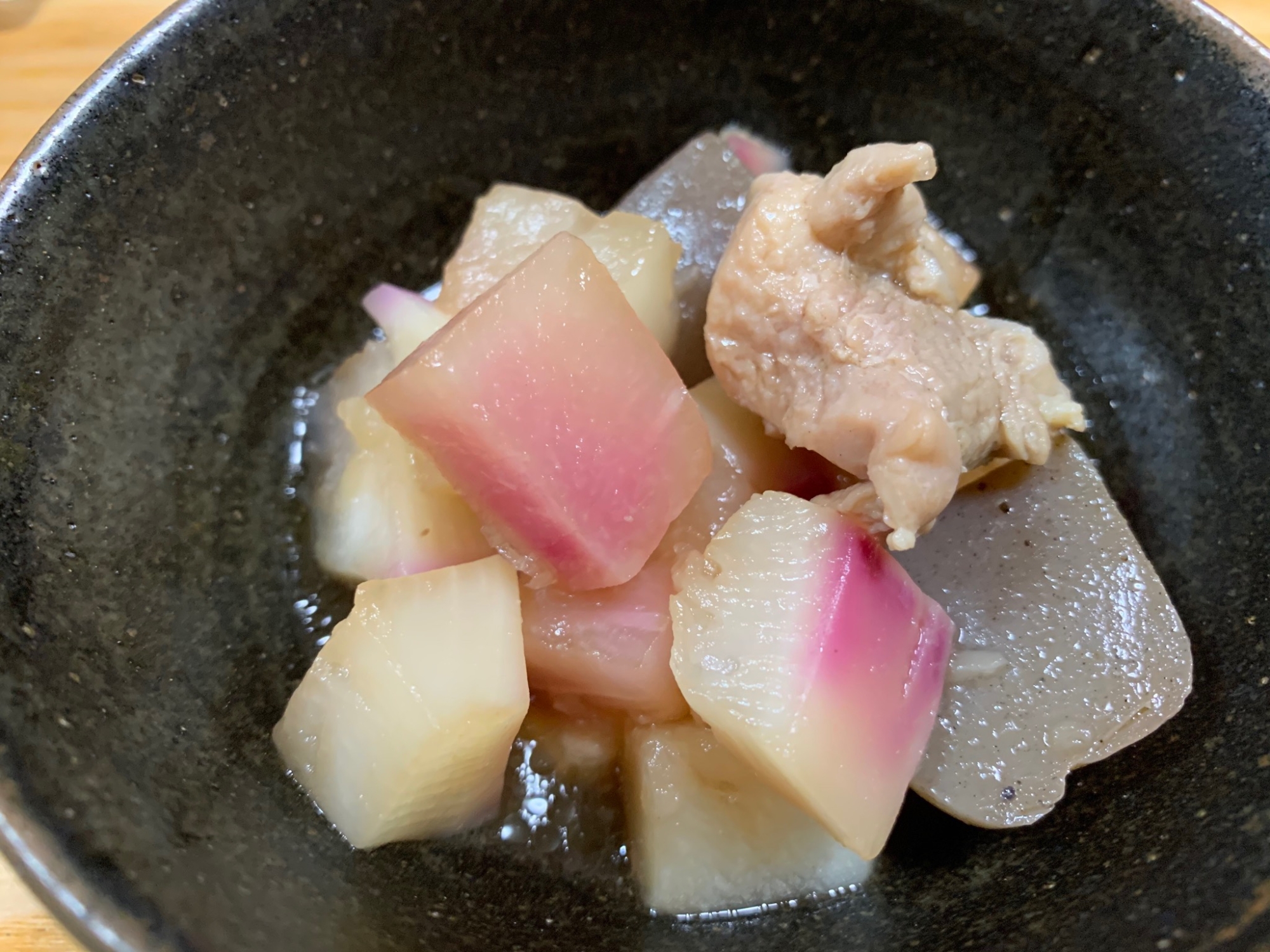 鶏肉とカブのあっさり醤油煮