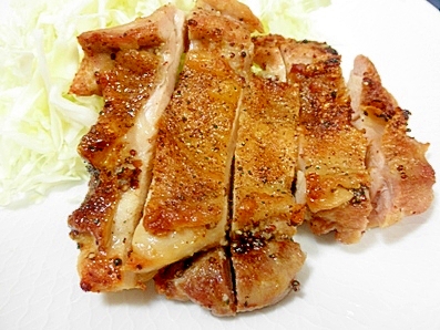 鶏肉のガーリック&粒マスタード焼き