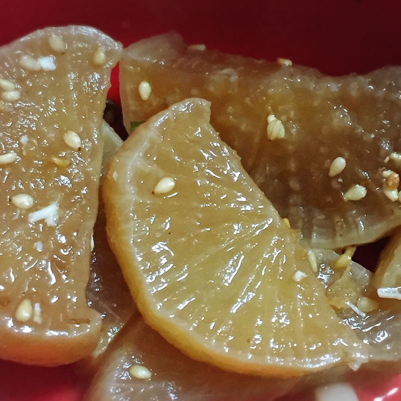 電子レンジ圧力鍋で大根の煮物