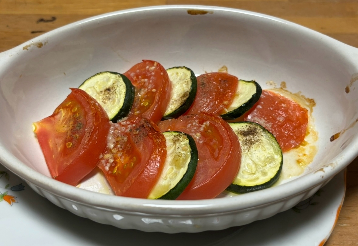 ズッキーニとトマトのオーブン焼き