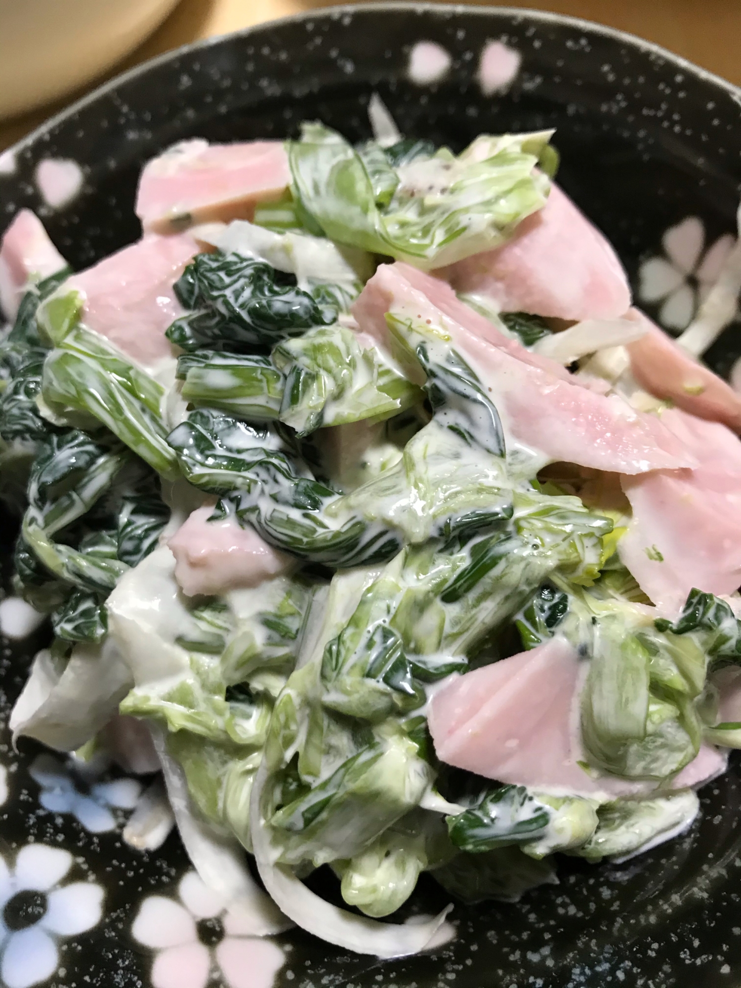 小松菜の魚肉ソーセージマヨあえ レシピ 作り方 By ゆきのんまー 楽天レシピ