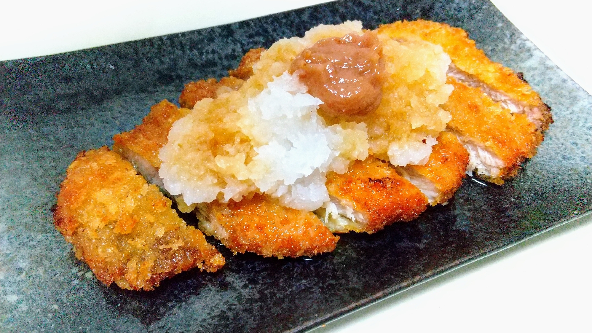 梅おろし大根ポン酢とんかつ