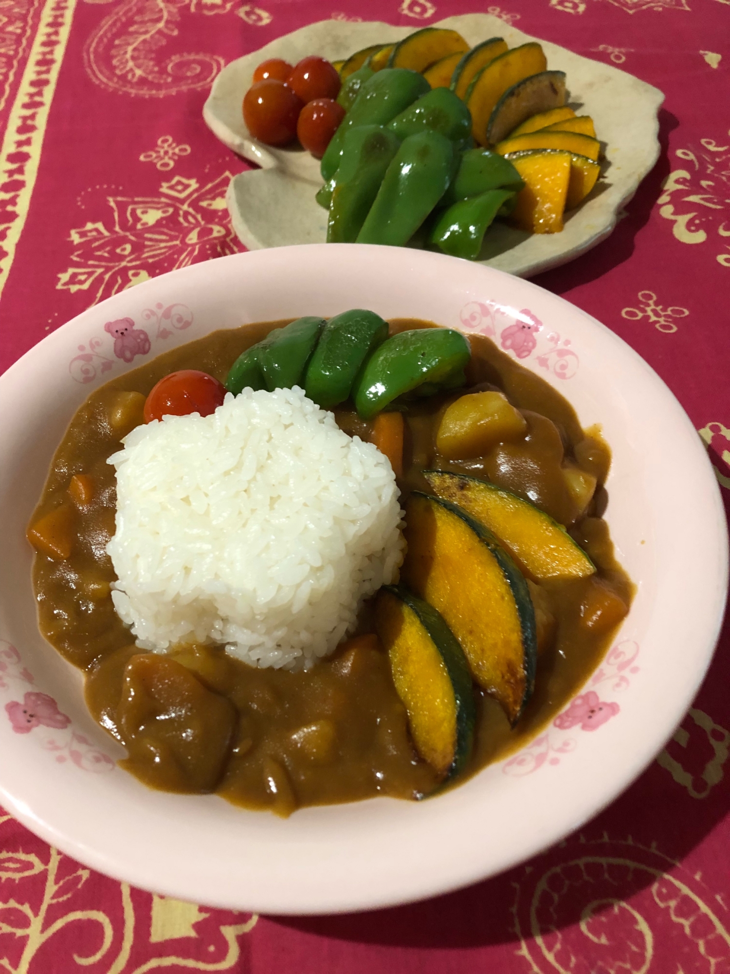 我が家の夏野菜カレー（圧力鍋）