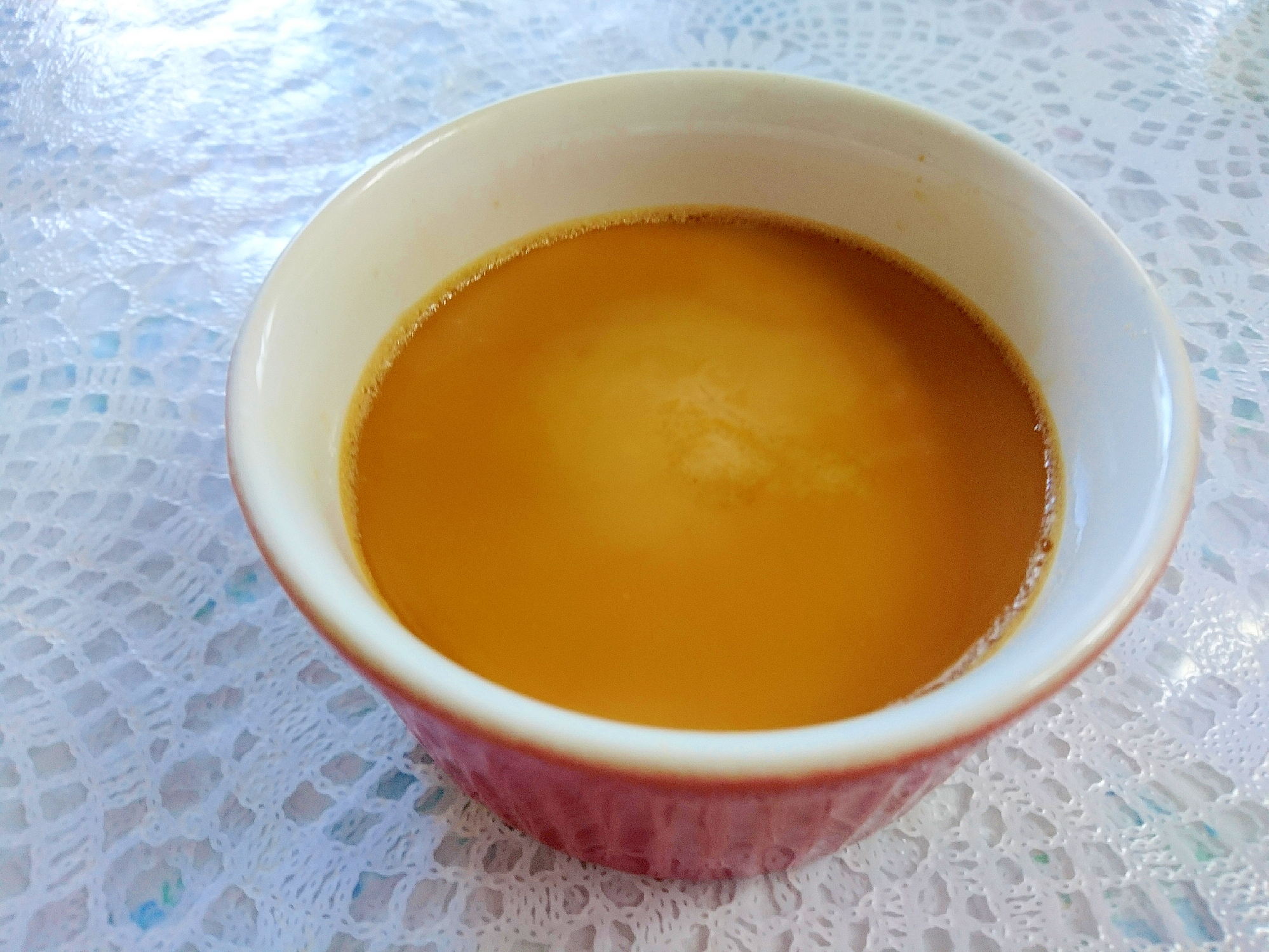 フライパンで作る☆紅茶プリン