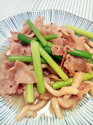 豚肉とニンニクの芽の炒め物