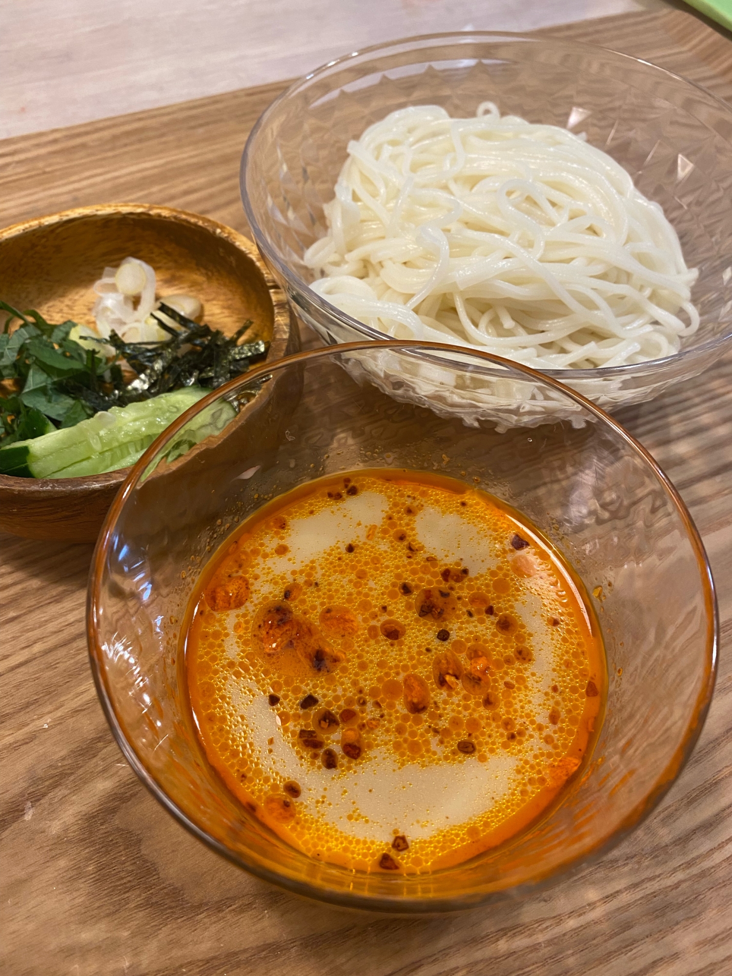 素麺や中華麺に♡カンタン坦々つけ汁