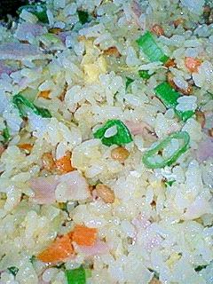 簡単★納豆ねぎチャーハン