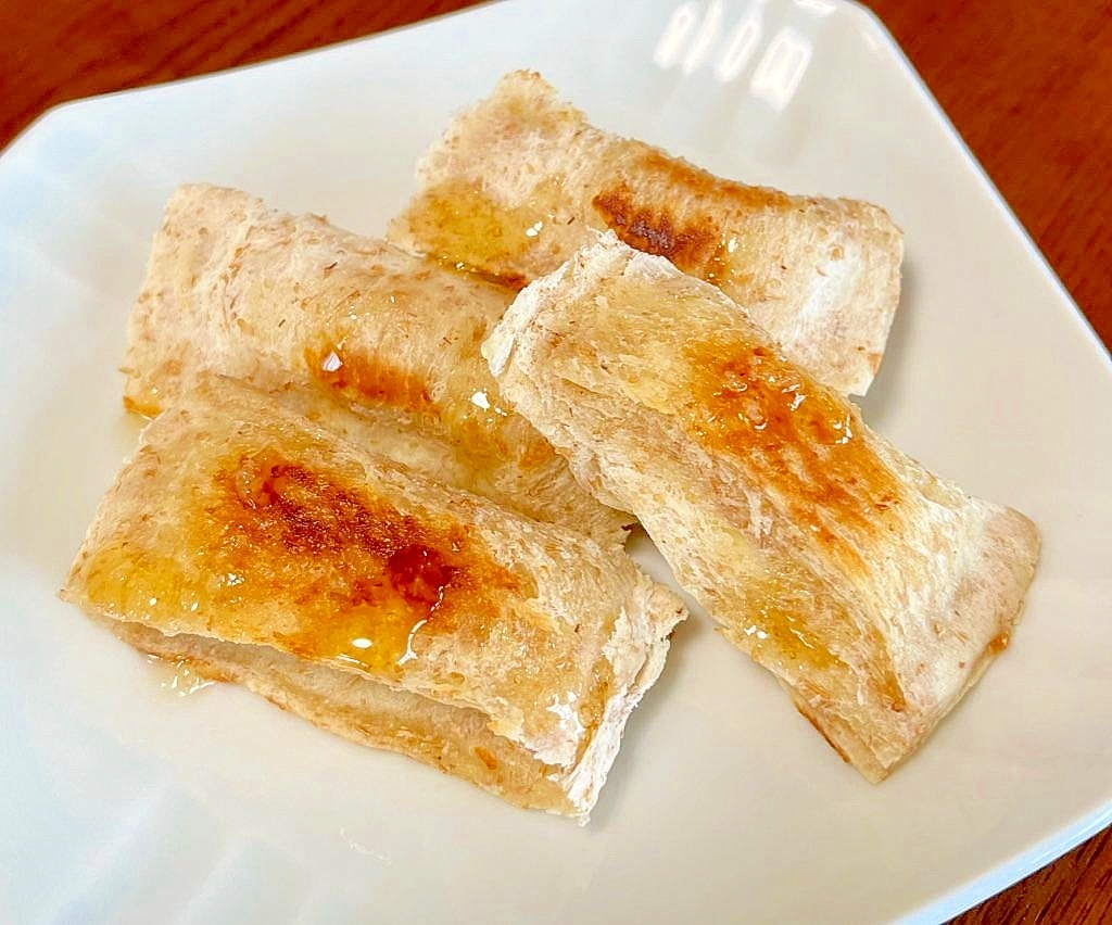 カマンベールチーズとりんごの食パン包み焼き
