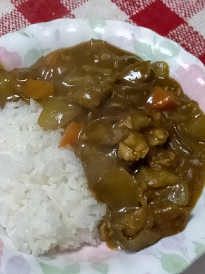 茄子のポークカレー。