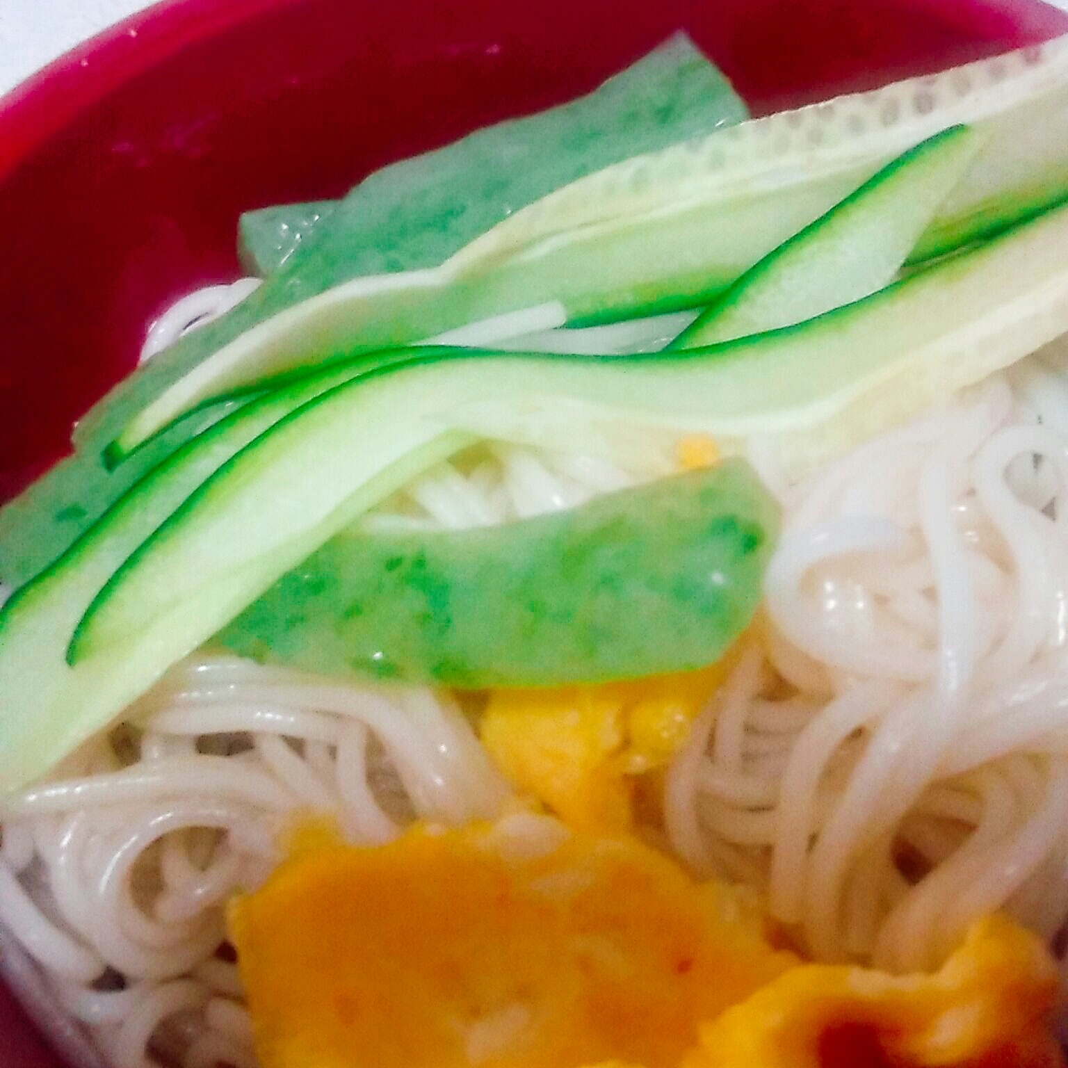 卵キュウリこんにゃくのそうめん