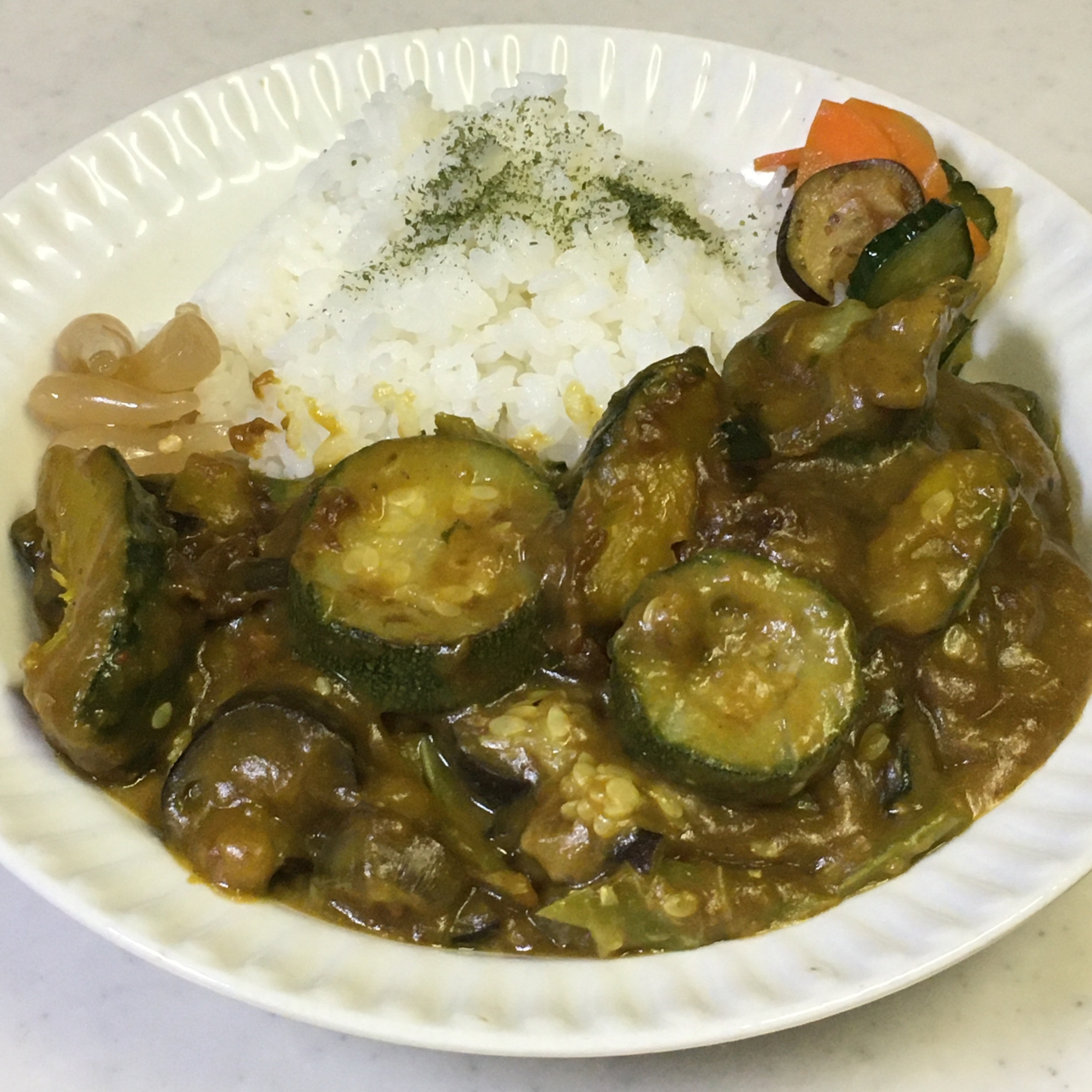 かぼちゃとズッキーニとナスの夏カレー♪