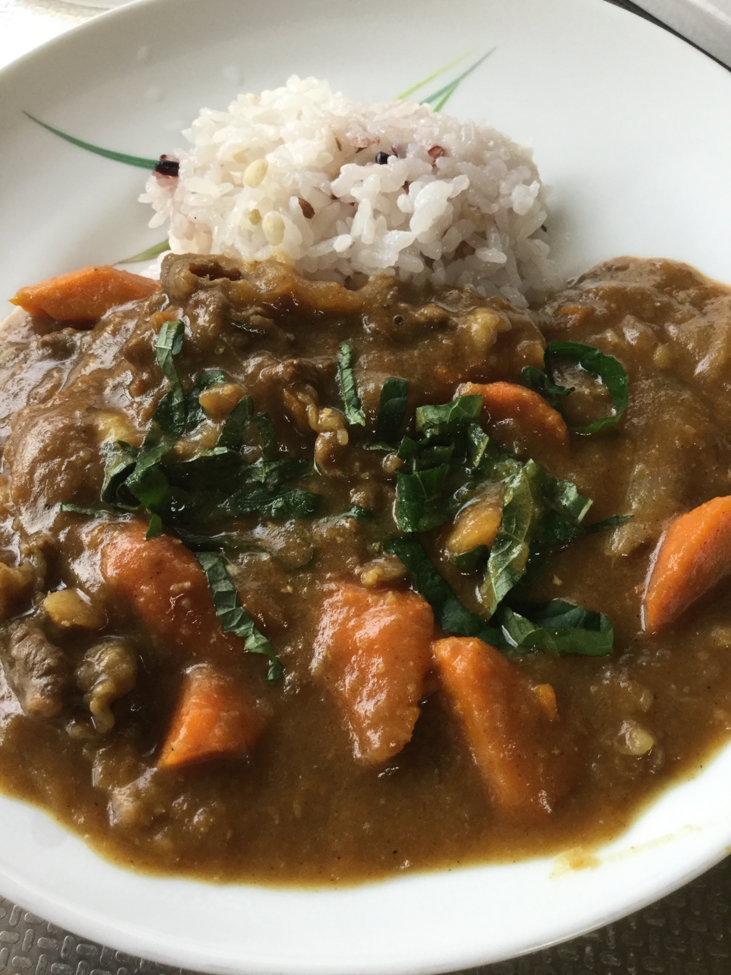 しそ入りカレー