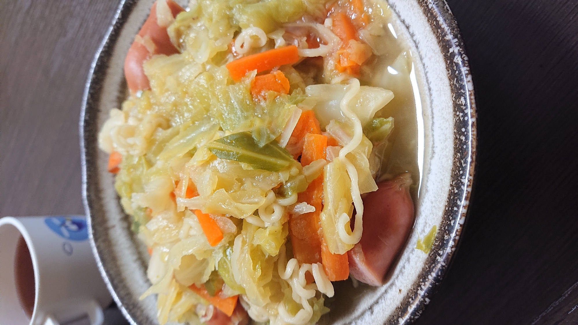 袋麺１つで子どもと２人ラーメン