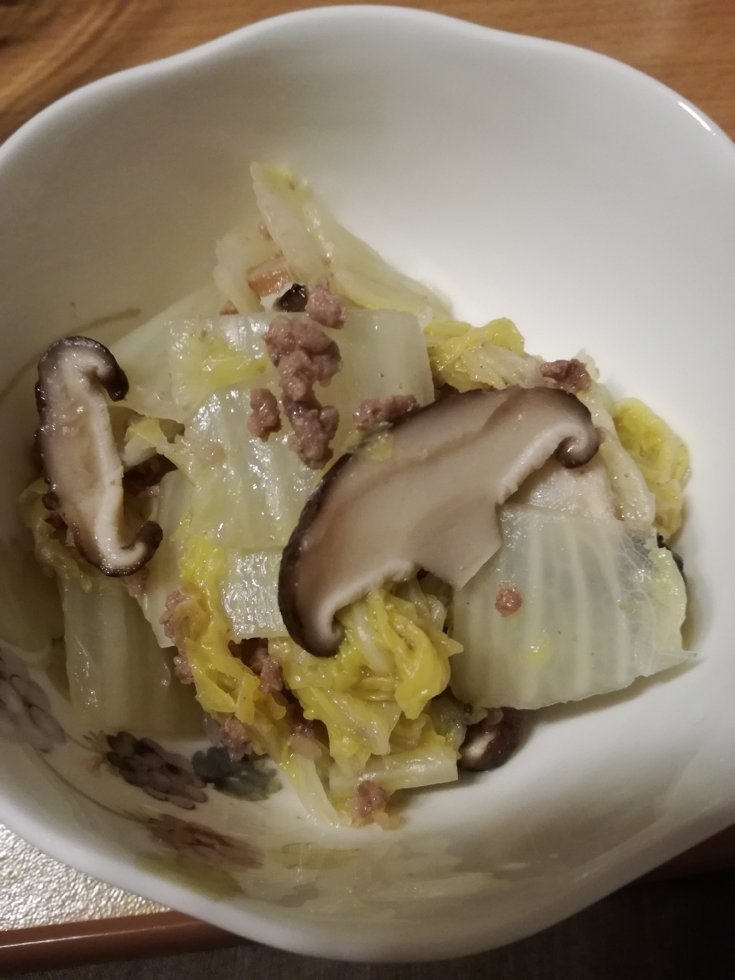 白菜と挽き肉の簡単煮