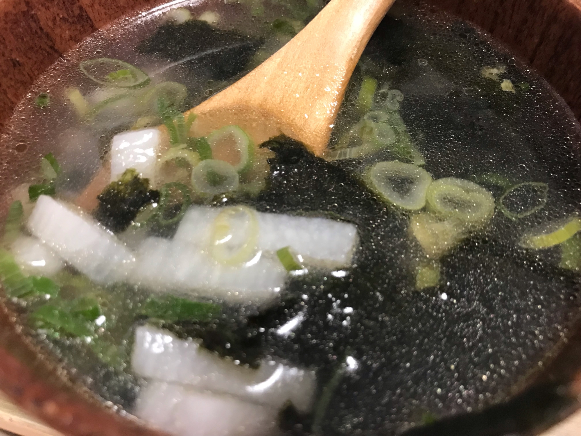 長芋とのりの中華スープ