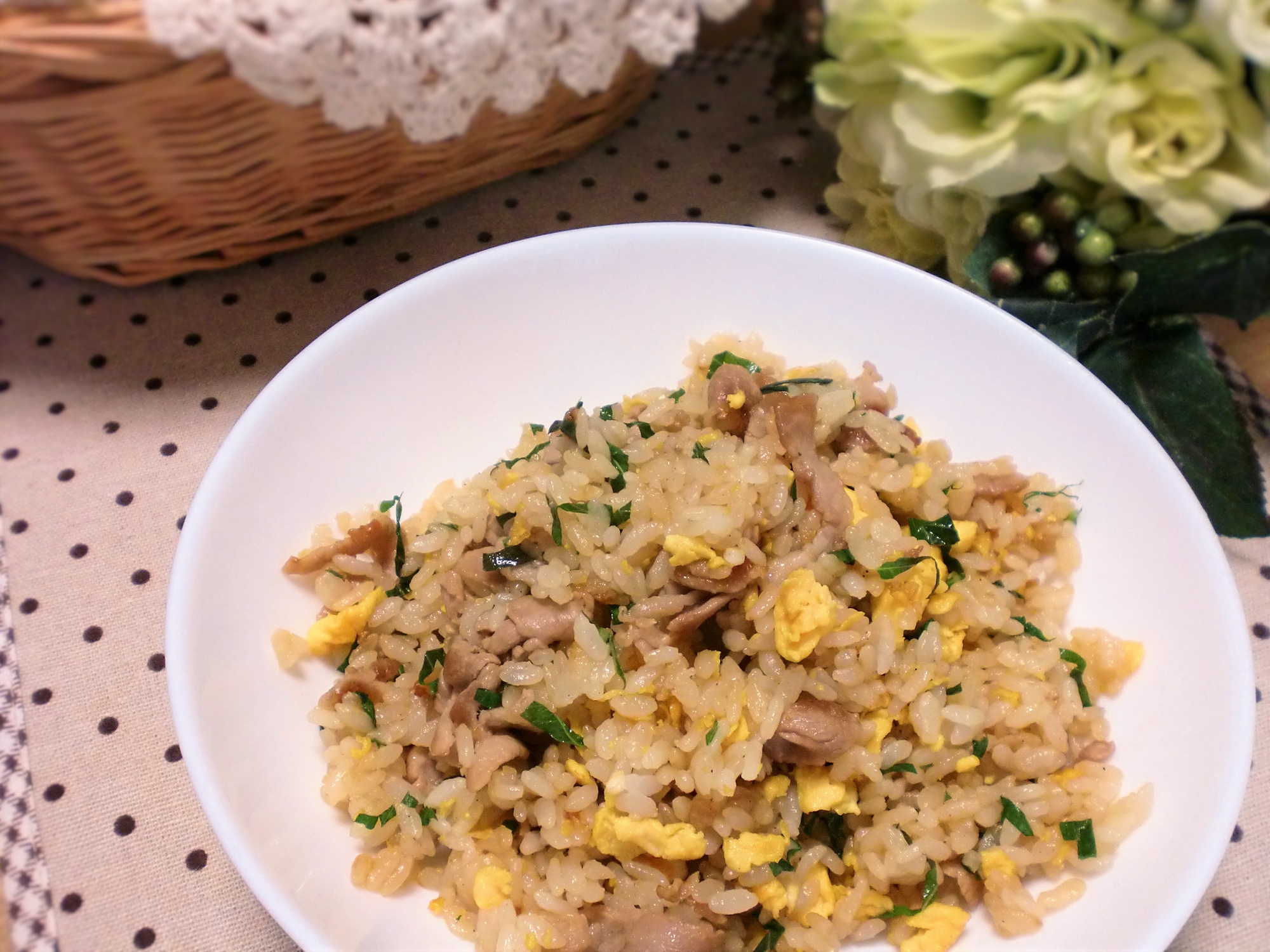 ぱぱっとできる！豚肉と大葉のチャーハン