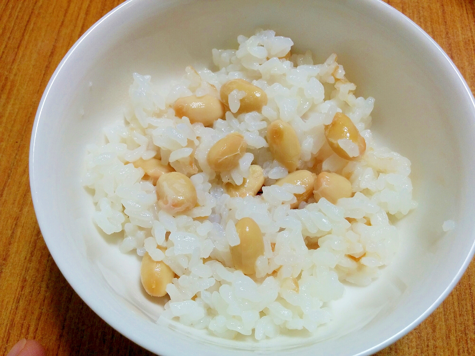 【離乳食】大豆ご飯