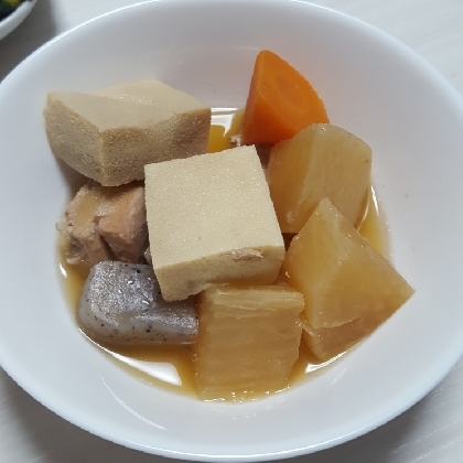 高野豆腐と根菜の煮物