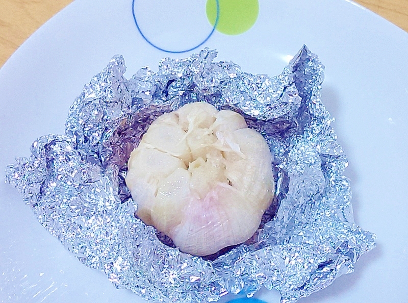 新にんにくのホイル焼き
