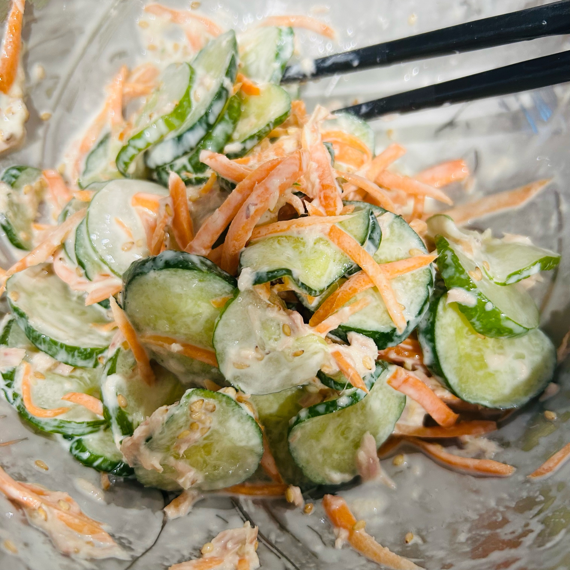 人参ときゅうりのマヨサラダ