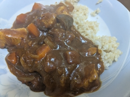 濃厚！鶏むね肉と茄子のトマトカレー＋＋