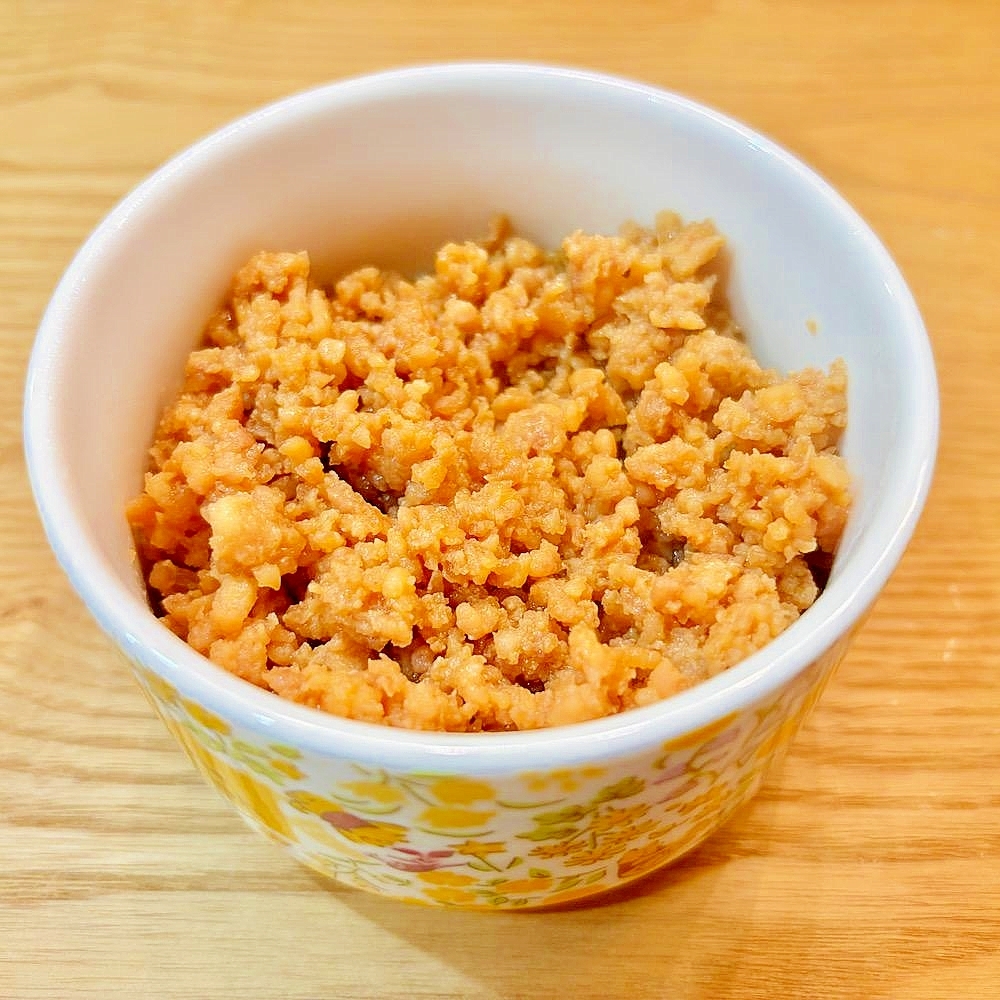混ぜるだけでできる簡単鶏そぼろ