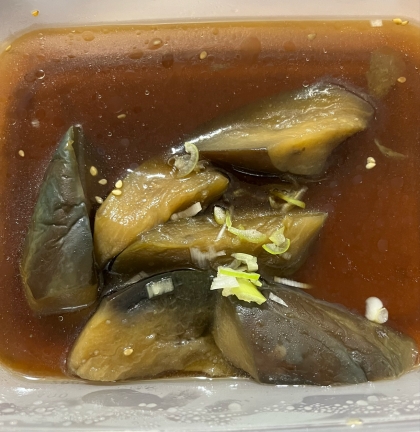 レンジでナスの煮浸し