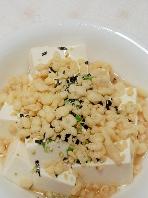 ほっこり温かいお豆腐と天かすの簡単おかず レシピ 作り方 By Reing 楽天レシピ