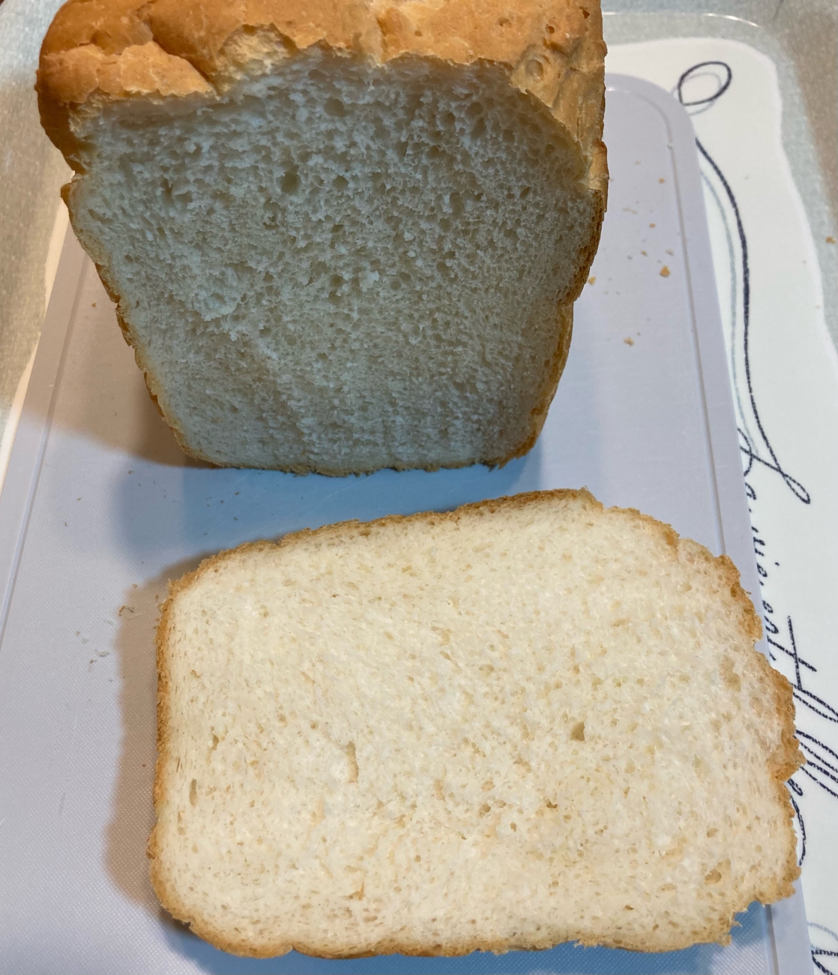 【HB】バターなしで焼く、米粉入りミルク食パン