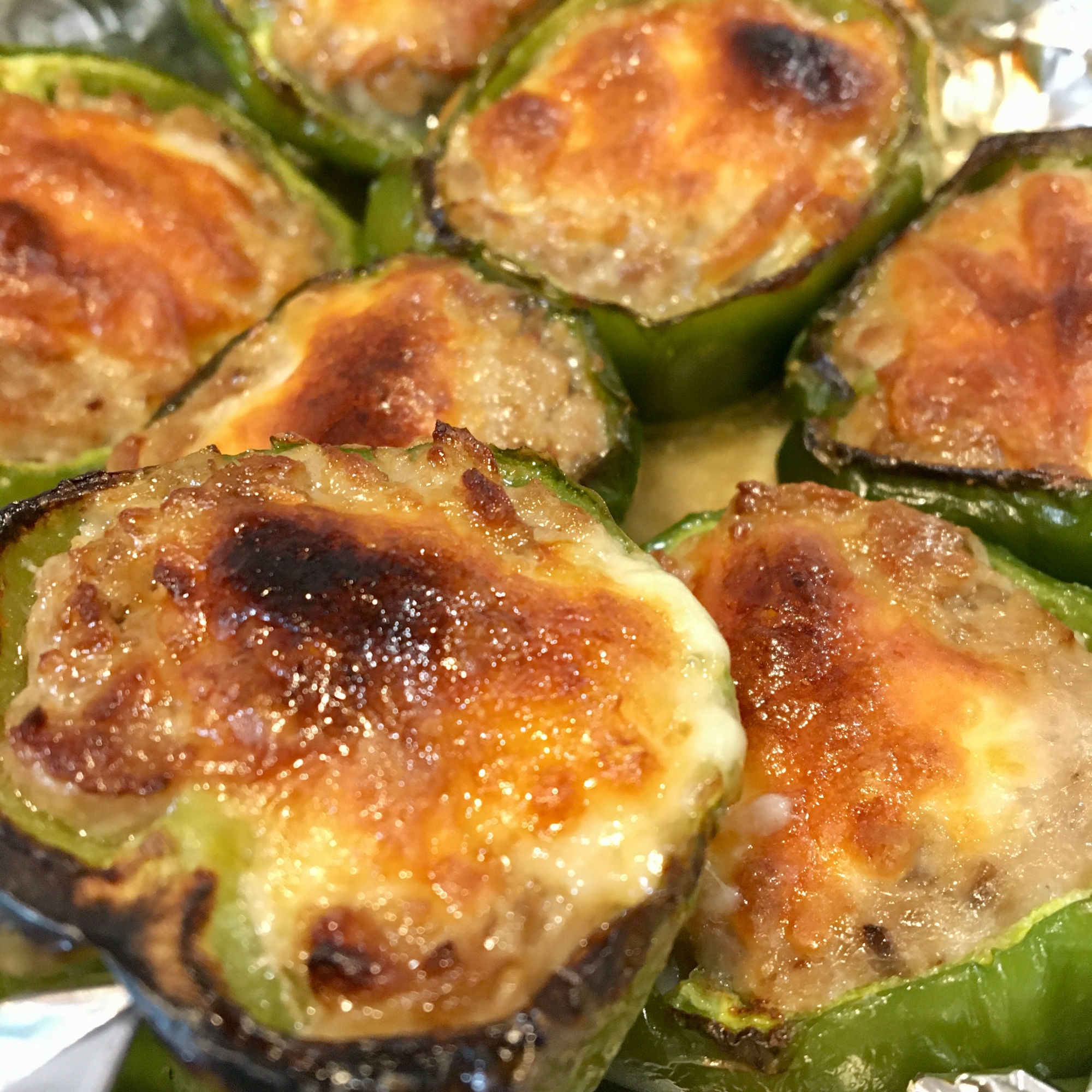 友人オススメをアレンジ チーズinピーマンの肉づめ レシピ 作り方 By Sun115117 楽天レシピ