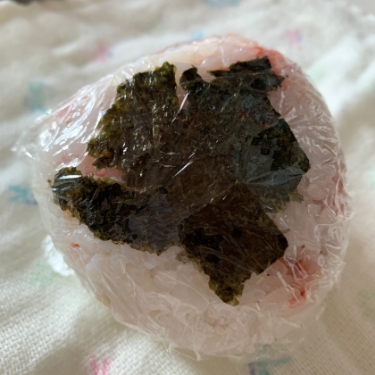 素朴♩アミエビまぶしのおにぎり