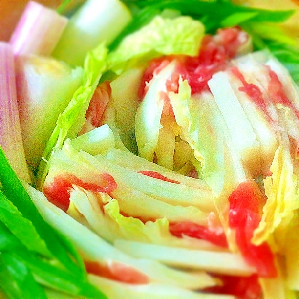 お餅でとろける☆白菜と豚肉のミルフィーユ鍋