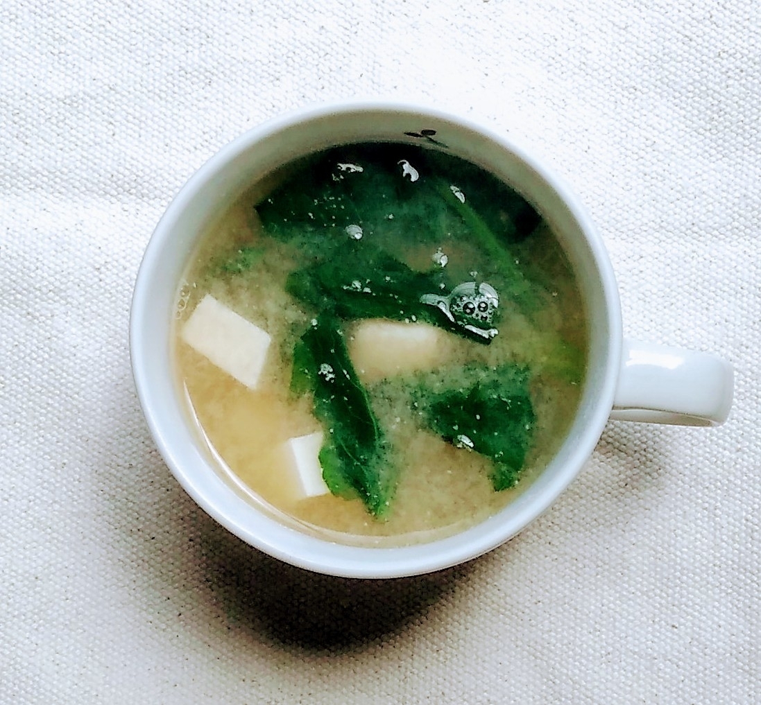 小松菜と豆腐の味噌汁 レシピ 作り方 By Haruno 楽天レシピ 小松菜と豆腐の味噌汁 レシピ 作り方 By Haruno 楽天レシピ