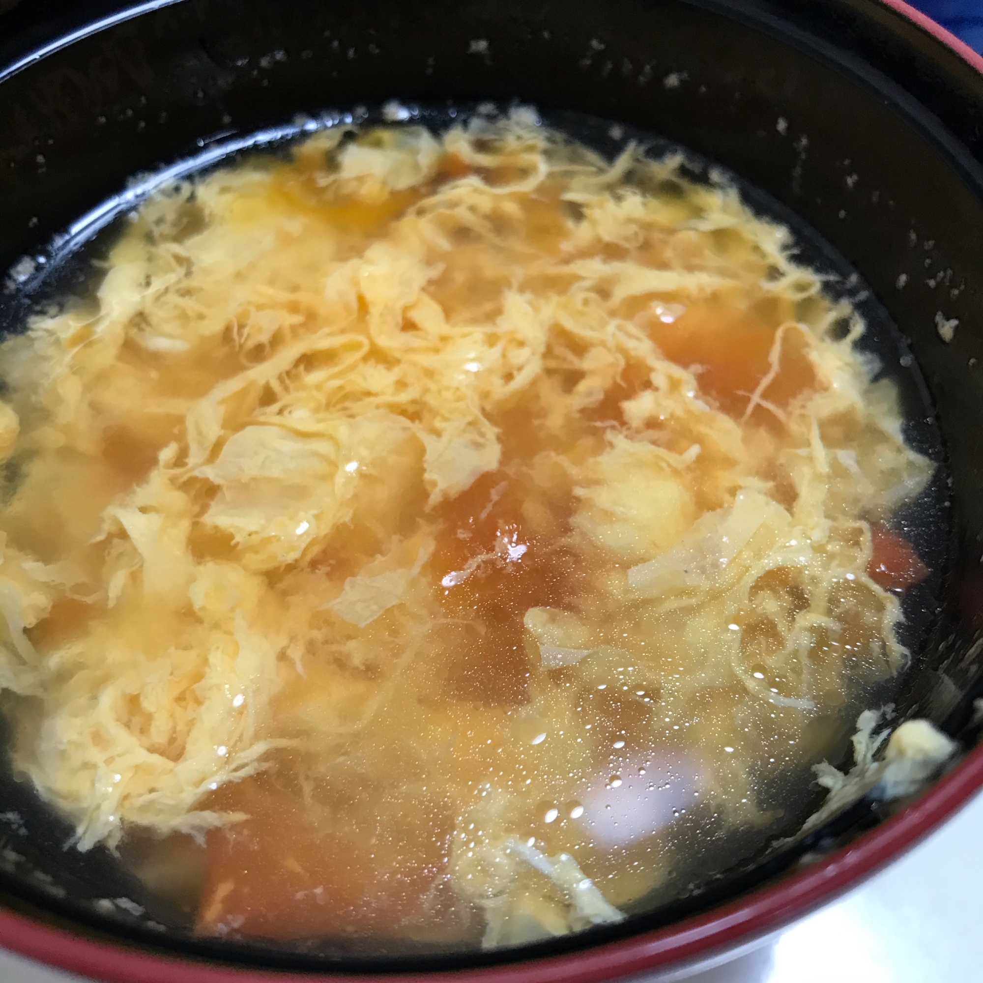 たまごとトマトの中華スープ