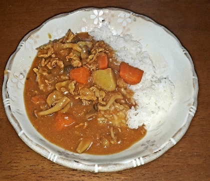 ショウガ入りの豚肉カレー