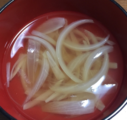玉ねぎと人参の和風スープ