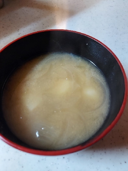 じゃがいも味噌汁