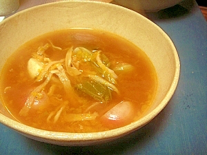 ミカンとトマトのお野菜スープ