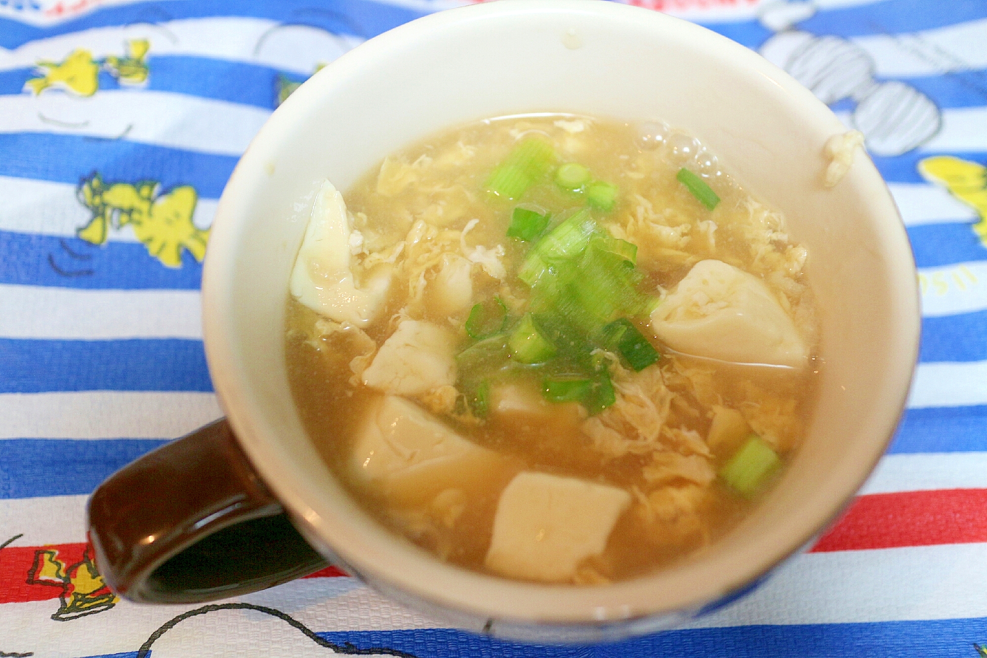 豆腐と卵のトロトロ中華スープ