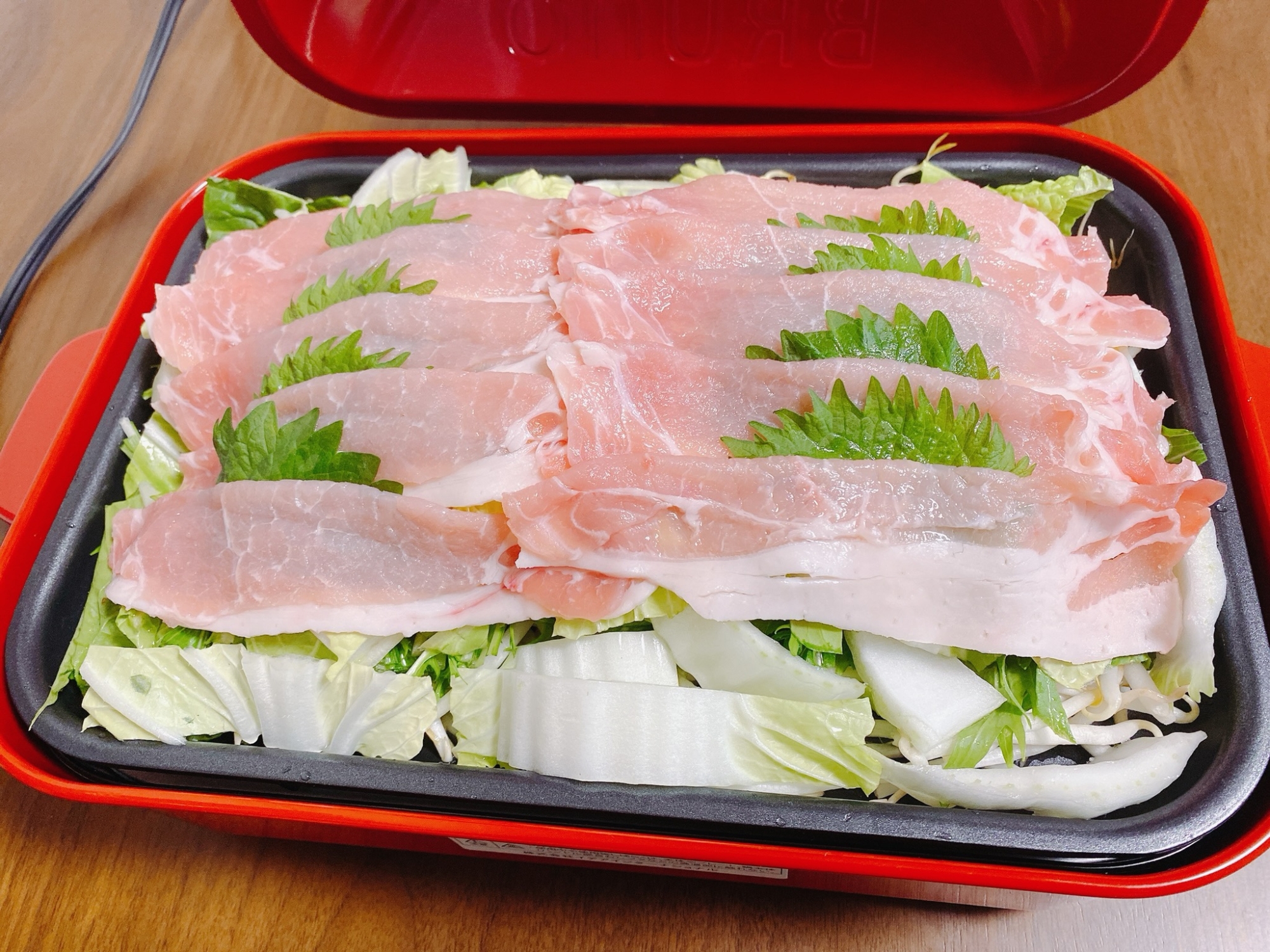 野菜がたくさん!蒸ししゃぶ!