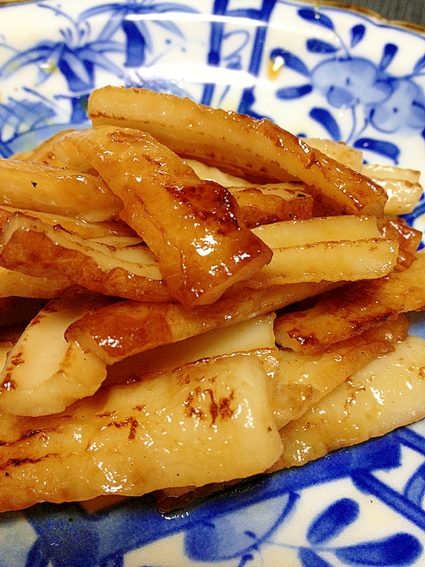 副菜に、ちくわの甘辛炒め煮