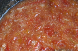トマトと米粉のシチュー
