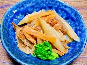 ウドと焼き麩☆煮物