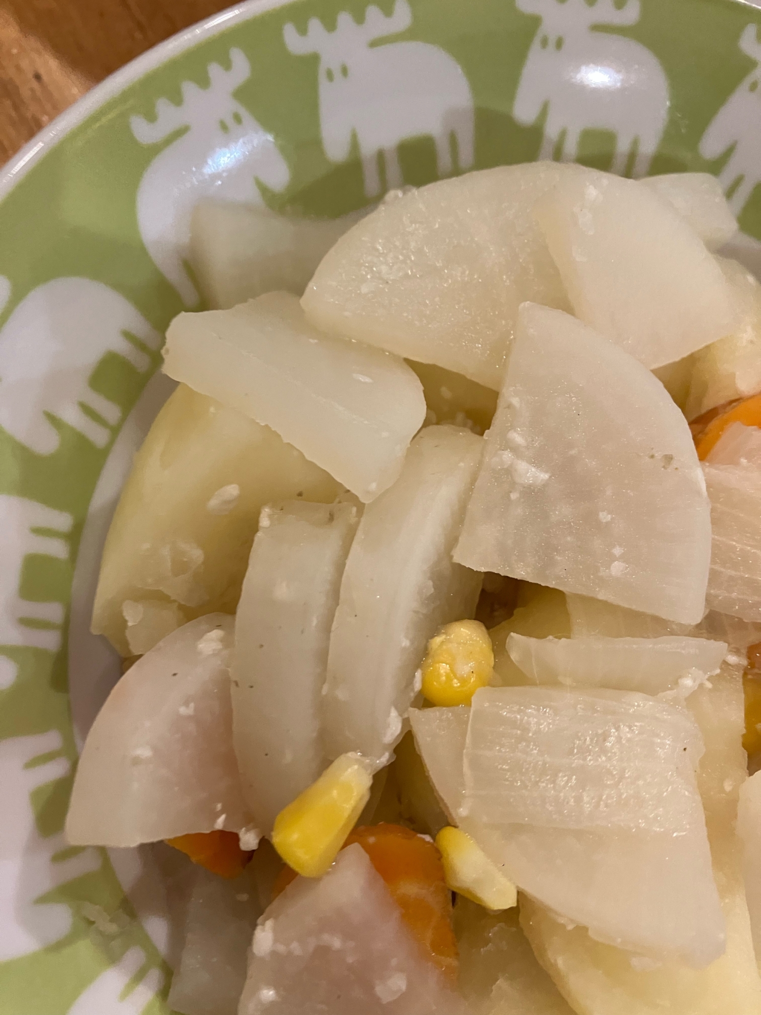 じゃがいもと大根の塩バター煮